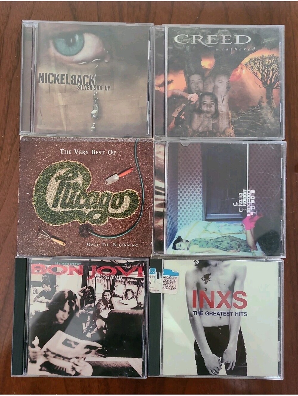 Bon Jovi - Inxs - Chicago - Nickel back - Creed - Goo Goo Dolls CD Lot of 6